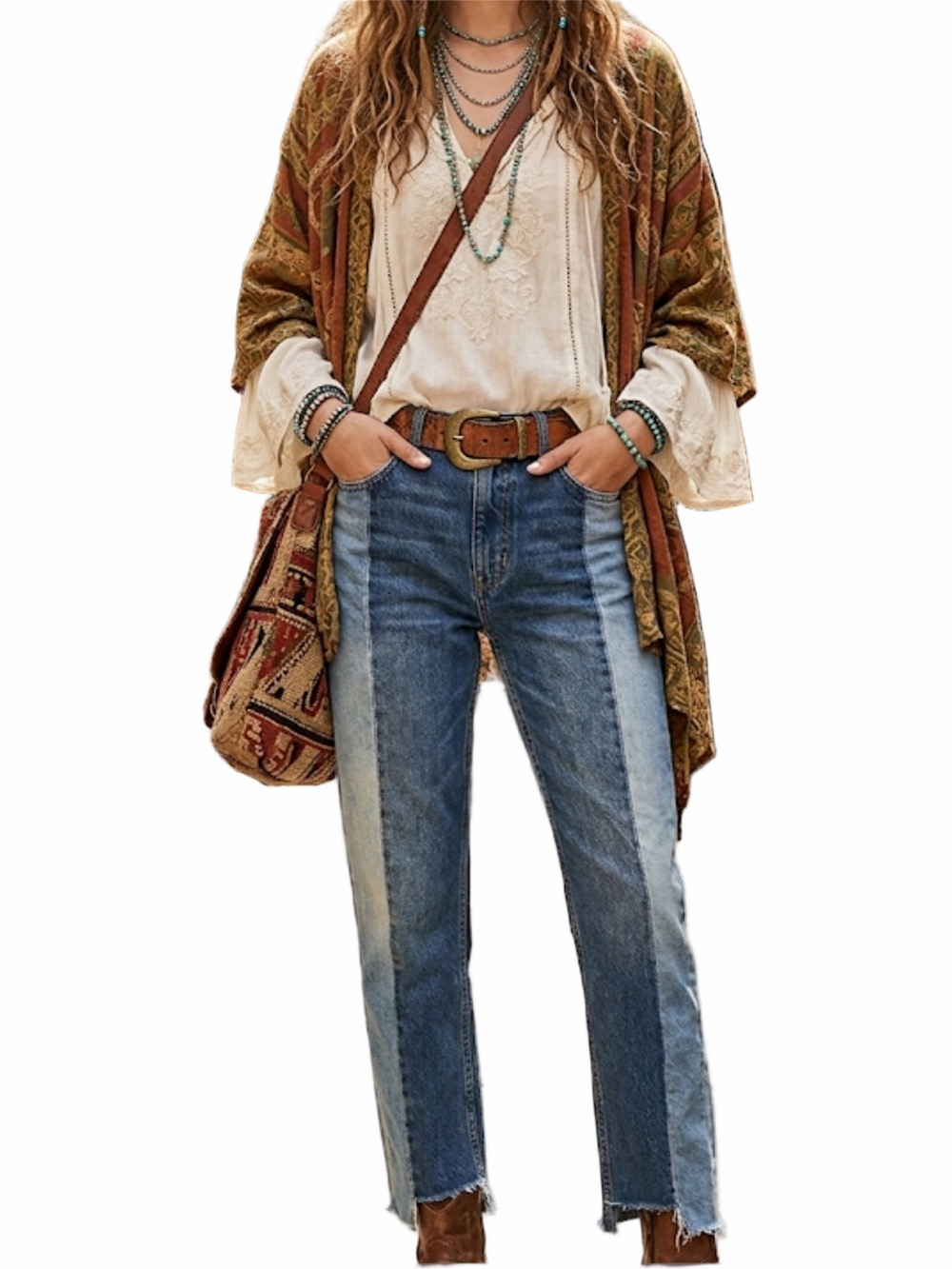 Bdg Urban Outfitters Jessye Streetwear /Festival Patchwork Jeans 27